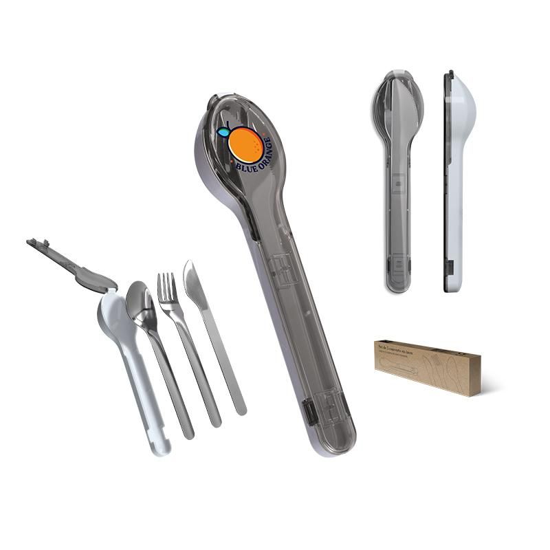 Set de 3 couverts en inox dans boitier rigide vue 3